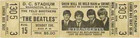 10 Beatles Picture Tickets Full Unused Concert Scrapbook Frame Reprint    Bonus 