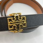 Tory Burch Britten Logo Reversible 1  Width Belt 141739
