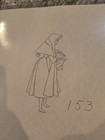 1959 Disney Sleeping Beauty Briar Rose Original Production Drawing Cgc Art