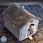 Scnbom Dog House Indoor Puppy Cave Cat Nest Kennel Pet Bed Portable Memory Sp