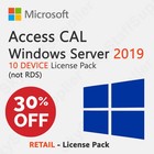 Microsoft Windows Server 2019 - 10 Device Client Access Licenses  non Rds  - New