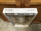 Vintage Nib Box Pair Gold Tone Brass Ivy English Leaf Metal Wall Decor 694a