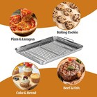 15 9  Large Stainless Steel Baking Sheet With Rack   Glove  15 9   2 Pcs