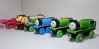 Thomas And Friends Lot Of 6 Wooden Trains - Thumper  Dragon  Frost Percy  Thomas