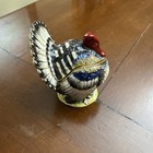 Nobility Jeweled Turkey Trinket Box Hinged Figurine Rhinestone Thanksgiving