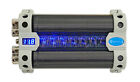 Rockville Rfc50f 50 Farad Capacitor Volt Display amp Kit Black Wire Mesh Cover