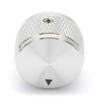 4x Guitar Knob Aluminum Alloy Electronic Control Potentiometer Audio Knob Silver