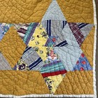 Antique Quilt 1930s Touching Stars Patchwork Hand Stitched Excellent Condition    