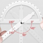 Stainless Steel Goniometer Protractor ruler Angle Finder measure Carpentry Tool
