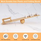 Bamboo Toilet Stool Wooden Squatting Potty Stool For Adults 7 Inch Toilet Stool