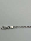 925 Sterling Silver Figaro Mens Chain Necklace  925 Italy - 18 Inch  2mm