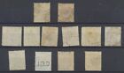 Ceylon Stamps 1866-1872 Sg51 2 121 4 126 8 130 132 Mint   Used Cv   182 75
