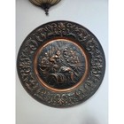 Copper Repousse Wall Plaque Dutch Tavern Holland Old World European Wall Decor