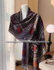 Sallys Paisley Print 70  Cashmere   30  Silk Mens Wrap Double Face Oblong Scarf-