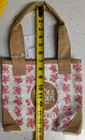 Whole Foods Hawaii Pink Plumeria Flower Mini Canvas Tote Bag