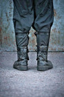 Handcrafted Blackened Steel Greaves Medieval Leg Armor Dwarf Costume Pair