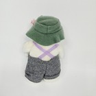 Vtg The Snowman Plush Doll Raymond Briggs 9  Green Hat Tie Neck 1986 With Tag