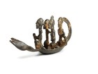 Rare Museum Quality Authentic Antique Dogon Bronze Boat Sculpture