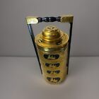 1880 Antique Burmese  myanmar  Tiffin Box 5 Tiers Gold Lacquer