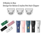 Founouly 3-packs Home Professional Pet Dog Cat Grooming Clipper Replacement B   