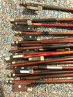 20 Violin Bows Sticks Parts Ebony Frog Pearl Slide Repair Vintage Antique   New