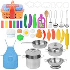 Pretend Play Kitchen Accessories Set Play Food Toys Kids Boys Girls Christmas