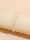 Fashion Women Ankle Chain Jewelry Anklet Bracelet Love Heart Thread Twist 1656