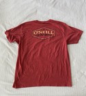 Red O neill Surfing Tee With Hexagonal Logo In Size Xl