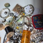 Estate Lot-vintage Junk Drawer collectibles jewelry trinkets coins -lot  Spe1222