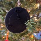 Pottery Barn Dated 2025 White Round Christmas Frame Ornament New With Tags