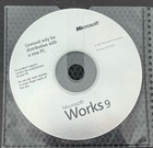 Microsoft Works 9 Software Cd-rom New Pc Distribution Version X13-66561  2007 