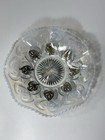 Northwood Dugan Opalescent Pressed Glass Bowl Dish Heart Pattern Early 1900   s