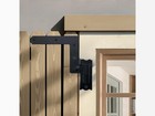 Qcaa Blind Shutter Hinge For Wood Frame   Brick  2-1 8  Offset  Matte Black  16