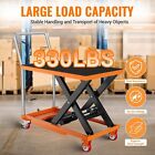 330lbs Hydraulic Manual Single Scissor Lift Table Cart 28 5  Lifting Height