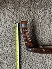 Vintage Carved Wooden Waka Canoe Statue New Zealand Maori Paua Shell Paddles