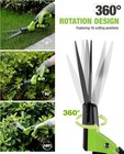Workpro Grass Shears 15  Handheld Grass Clippers 360   Swivel Blade  Grass Cutter