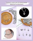 Jialeey Wholesale Bulk Lots Jewelry Making Silver Charms Mixed Smooth Tibetan 