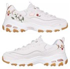 Skechers Women s Flowered D lites Lightweight Air Cooled Memory Foam   Sneakers