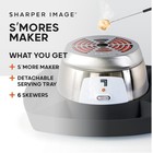 Sharper Image Electric Smores Maker 6 Marshmallow Roasting Sticks   Serving Tray