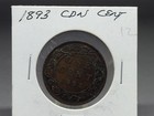 1893 Canadian Large One Cent Coin Canada