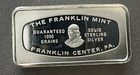 1971 Franklin Mint B m  Behrends Bank Juneau Alaska  Sterling 2 Oz Silver Bar