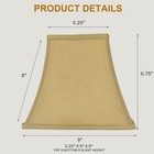 1 2 Pcs 5 25 x9 x8  Small Lamp Shade For Table Lamps Replacement  Spider Model