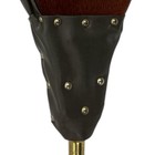 Rustic Wooden Fireplace Bellows     Hand Carved Leather   Brass Hearth Air Blower