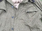 Vintage East German Army Ddr Strichtarn Rain Camo Cold Weather Jacket Fits L 