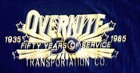 Overnite Transportation 50 Years Of Service 1935 - 1985 T Shirt 2xl Trucking