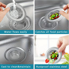 2pcs 4 5  Kitchen Bathroom Sink Strainer Stainless Steel Filter Drain Strainer