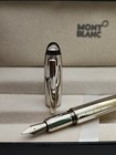 Smooth Montblanc Starwalker Silver Body   Silver Cap Fountain Pen   Empty Ink