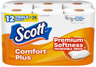 Scott Comfortplus Toilet Paper  12 Triple Rolls 231 Sheets Per Roll septic-safe