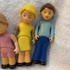 Vintage Little Tikes Dollhouse People Family Baby Mom Dad Brother Sister Dog