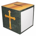 3 1 2    Cross Donation Box  Offering Box  Charity Collection Boxes - Pkg Of 50